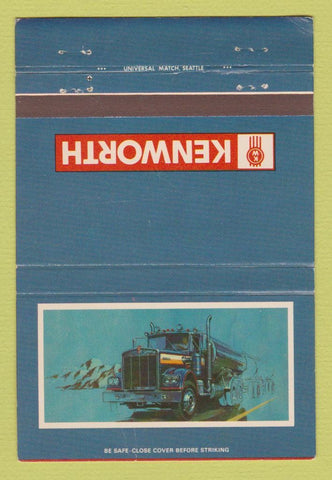 Matchbook Cover - Kenworth Semi Trucks 40 Strike