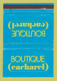Matchbook Cover - Boutique Cacharel Strasbourg WEAR 40 Strike