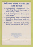 Matchbook Cover - American Breeders Service DeForest WI cattle 40 Strike