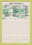 Matchbook Cover - Pfizer Genetics Clemens Soybeans Oliva MN 40 Strike