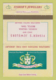 Matchbook Cover Hamilton Watches Fisher's Jewelry Bristol TN Marion VA 40 Strike