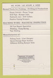 Matchbook Cover - Midway Fish Tool Long Beach CA Bakersfield Taft 40 Strike