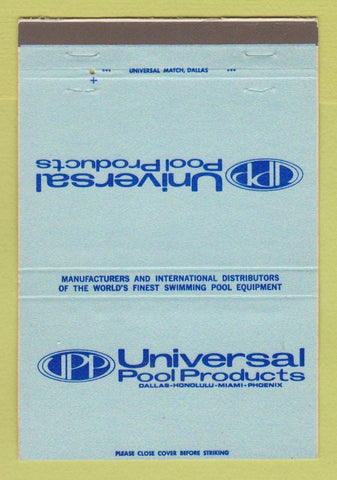 Matchbook Cover - Universal Swimming Pool Products Miami Dallas 40 Strike