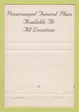 Matchbook Cover - Kutis Funeral Home St Louis MO 40 Strike