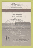 Matchbook Cover - Hamilton Watches Ohlrogge's Jewelry Zumbrota MN 40 Strike