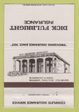 Matchbook Cover - Dick Fulbright Insurance Beaumont TX 40 Strike