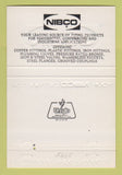 Matchbook Cover - Nibco Pipe Preferred Marketing Central Valley NY 40 Strike