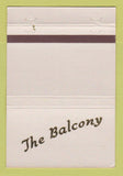 Matchbook Cover - The Balcony Fort Worth TX restaurant WEAR 40 Strike
