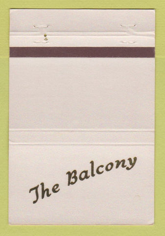 Matchbook Cover - The Balcony Fort Worth TX restaurant WEAR 40 Strike