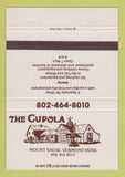 Matchbook Cover - The Cupola Ski Shop Mount Snow VT 40 Strike