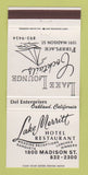 Matchbook Cover - Lake Merritt Hotel Restaurant Oakland CA 30 Strike