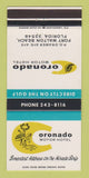 Matchbook Cover - Coronado Motor Hotel Fort Walton Beach FL 30 Strike