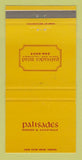 Matchbook Cover - Palisdaes Restaurant Santa Ana CA 30 Strike