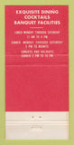 Matchbook Cover - Del Vecchio's Restaurant San Jose CA 30 Strike