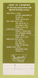 Matchbook Cover - Loomtex Mills Dalton GA Dallas Los Angeles 30 Strike