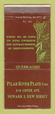 Matchbook Cover - Pilar River Plate Corp Newark NJ Tanning Extracts 30 Strike