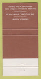Matchbook Cover - Cisco's Mexican Restaurant Richmond Vancouver BC 30 Strike