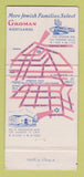 Matchbook Cover - Groman Eden Mortuary Los Angeles CA 30 Strike