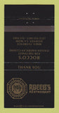 Matchbook Cover - Rocco's Restaurant Italian Downey CA 30 Strike