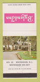 Matchbook Cover - Ryland Inn Whitehouse NJ 30 Strike