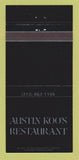 Matchbook Cover - Austin Koo's Restaurant Chicago IL 30 Strike