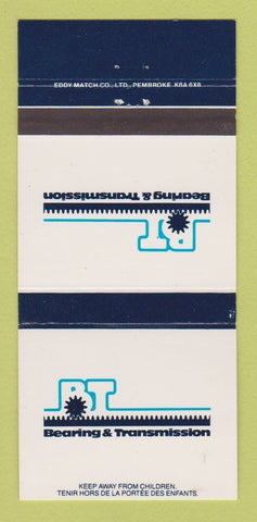 Matchbook Cover - Bearing & Transmission Canada 30 Strike