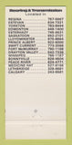 Matchbook Cover - Bearing & Transmission Canada 30 Strike