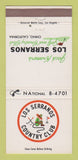Matchbook Cover - Los Serranos Country Club Chino CA 30 Strike