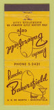 Matchbook Cover - Rancho Bakersfield Cafe CA WEAR 30 Stick