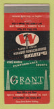 Matchbook Cover - Grant Oil Tool Company Los Angeles Compton CA WORN 30 Strike