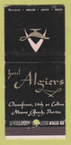 Matchbook Cover - Hotel Algiers Miami Beach FL WEAR 30 Stick