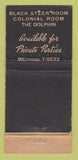 Matchbook Cover - Menard's Black Steer Chicago IL WEAR 30 Stick