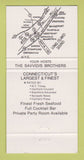 Matchbook Cover - Silver Star Seafood Restaurant Norwalk CT 30 Strike