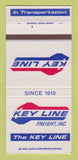 Matchbook Cover - Key Line Freight Trucking 30 Strike