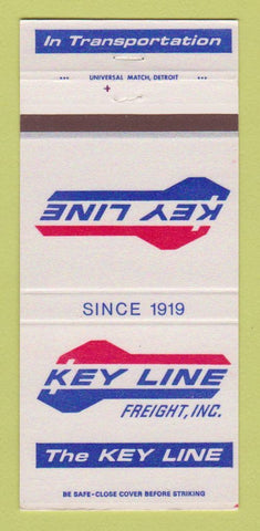 Matchbook Cover - Key Line Freight Trucking 30 Strike