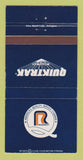 Matchbook Cover - Roadway Trucking Quiktrak 30 Strike