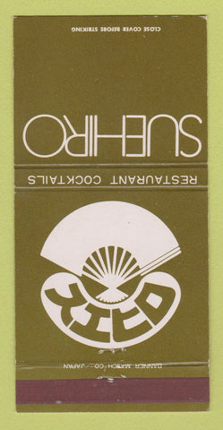 Matchbook Cover - Suehiro Restaurant Japanese San Francisco CA 30 Strike