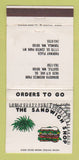 Matchbook Cover - The Sandwich Shop Seattle Tukwila WA WEAR 30 Strike