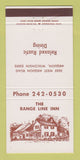 Matchbook Cover - The Range Line Restaurant Mequon WI 30 Strike