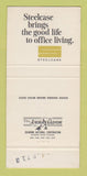 Matchbook Cover - Steelcase Office Furniture Philadelphia PA Pomerantz 30 Strike