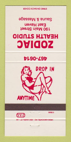 Matchbook Cover - Zodiac Health Studio East Haven CT girlie 30 Strike