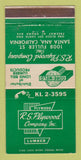 Matchbook Cover - RS Plywood Lumber Santa Ana CA 30 Strike