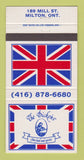 Matchbook Cover - The Dickens Restaurant Milton ON 30 Strike