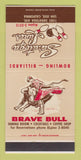 Matchbook Cover - Saratoga Lanes Bowling San Jose CA billiards 30 Strike