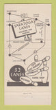 Matchbook Cover - Saratoga Lanes Bowling San Jose CA billiards 30 Strike