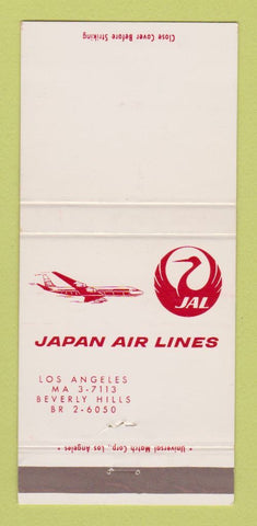 Matchbook Cover - Japan Airlines Beverly Hills Los Angeles CA 30 Strike