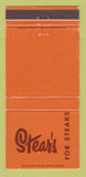 Matchbook Cover - Stear's Steaks Lawry's Los Angeles CA WEAR 30 Strike