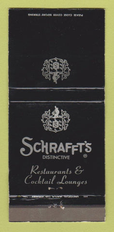 Matchbook Cover Schrafft's Restaurant Century City Los Angeles CA WEAR 30 Strike