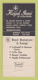 Matchbook Cover - Royal Inns Restaurant Oceanside CA 30 Strike