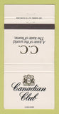 Matchbook Cover - Canadian Club Whiskey 30 Strike